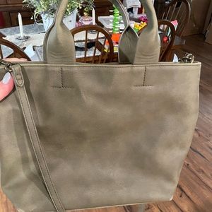 Vintage threads purse from target. Olive green suede. Like new condition.